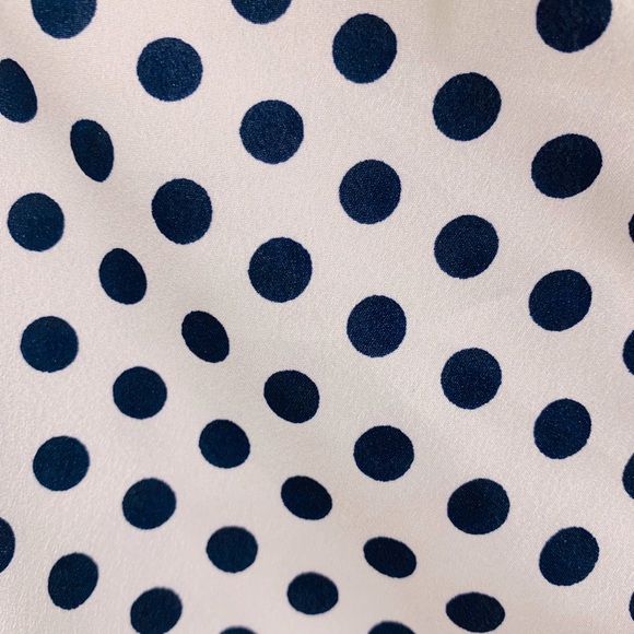 NWT Walter Baker Blue Polka Dot Open Shoulders Blouse / Top - Picture 12 of 15